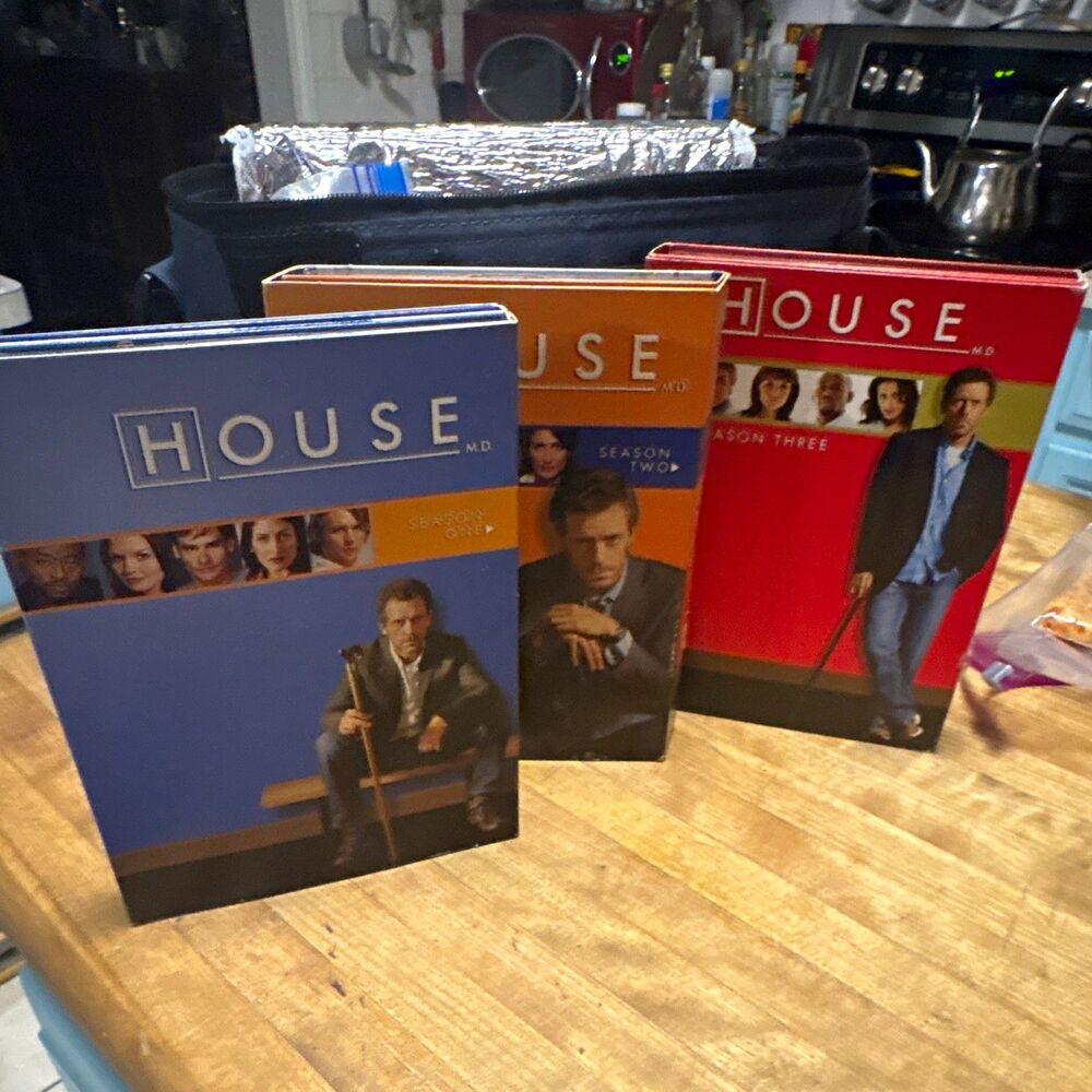 House M.D. Seasons 1-3 DVD Lot Season One Two Three Hugh Laurie TV Series